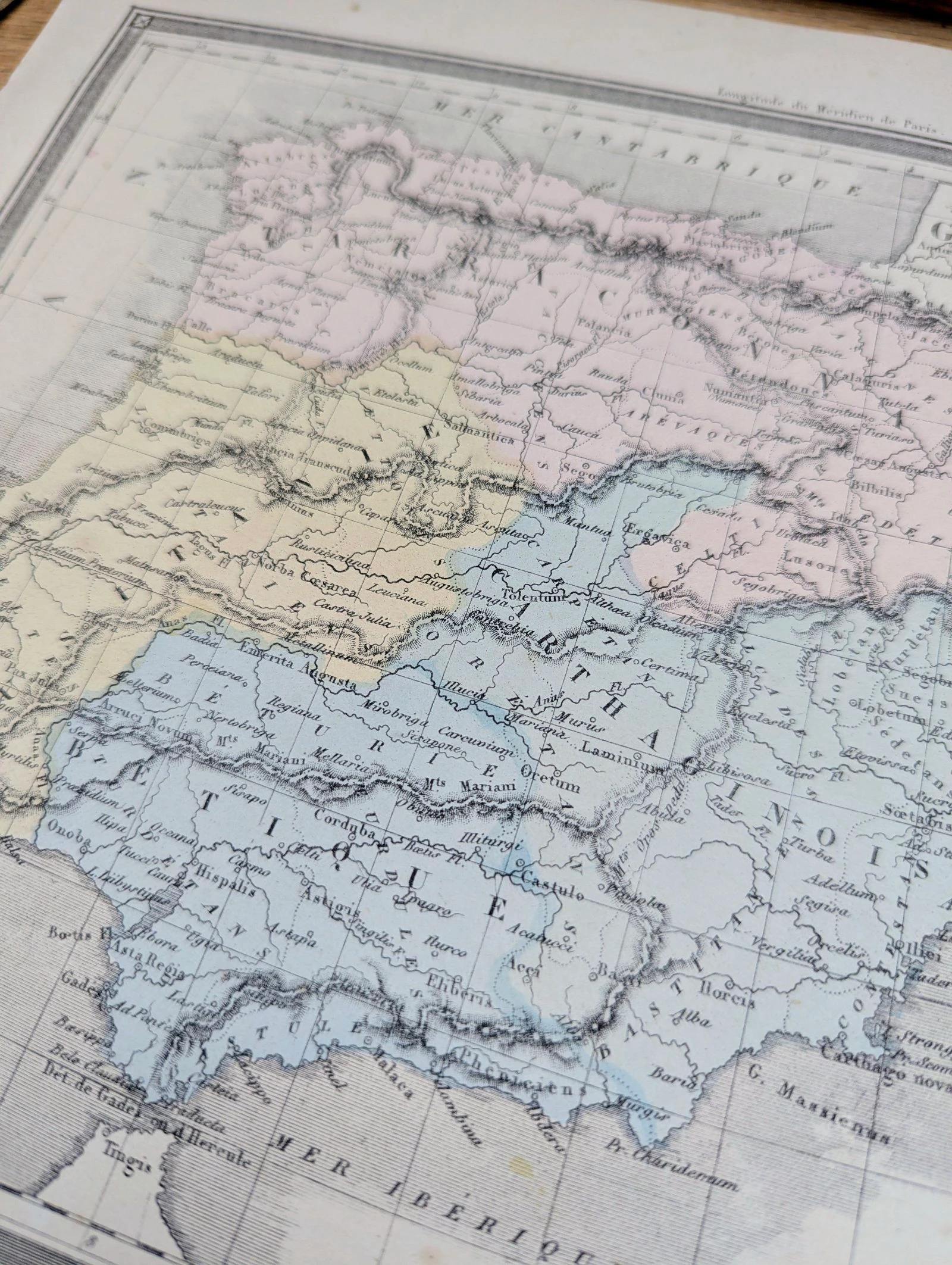 A antiga Espanha, mapa impresso em 1852. – photo 8